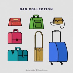 Flat collection of bags