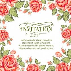 Floral invitation design