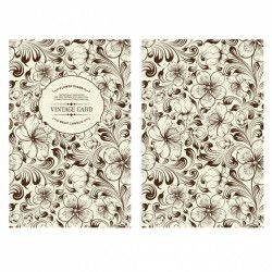 Floral vintage card design