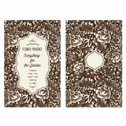 Floral vintage card design