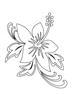 Flower Tattoo Coloring Page | Kids Play Color