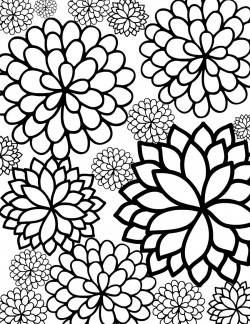 Flowers Coloring Sheets
