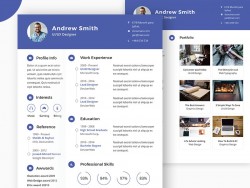 Free PSD CV/Resume Template – PSDboom