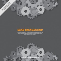 Gear background in grey tones