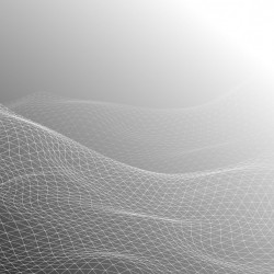 Gray background, geometric shapes