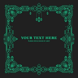 Green geometric frame design