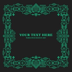 Green geometric frame design