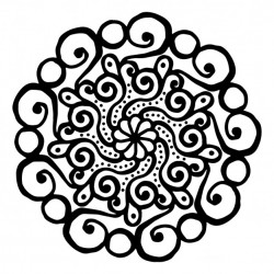 Mandala, without color