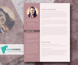Modern and Chic – A Photo Resume Template Giveaway