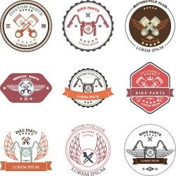 Motorcycle Wings vector logo