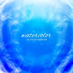 Nice blue background in watercolor style Vector | Free Download