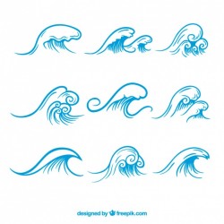 Ocean waves set