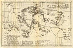 Old International Cables Map – Year 1924