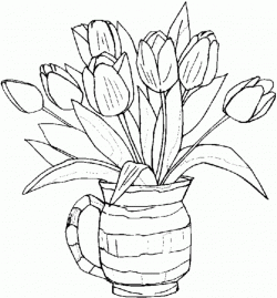 Realistic Flower Coloring Pages