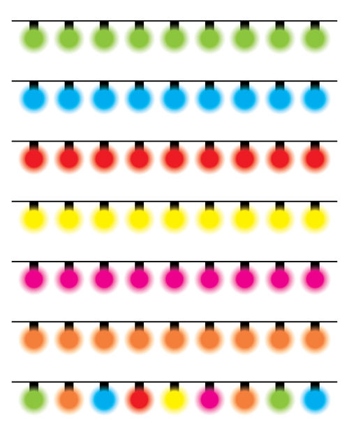 Shininy colored light bulb elements