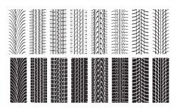 Simple Indian tire tread design vector
