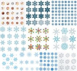 Snowflake pattern shading vector