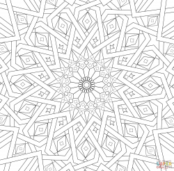 Traditional Islamic Mosaic | Super Coloring