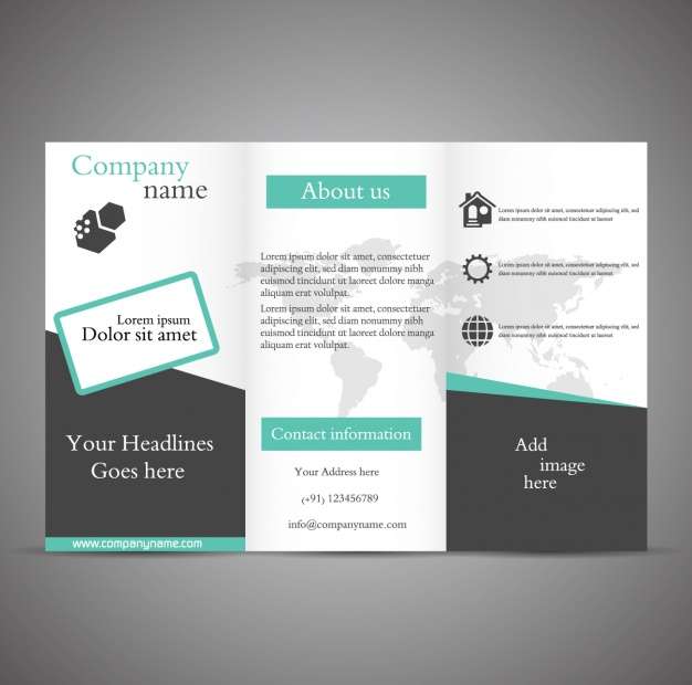 Trifold template design