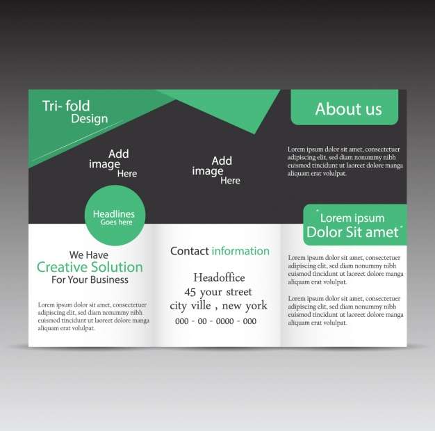 Trifold template design