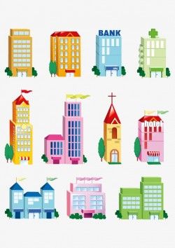 Vector Building Icon Set