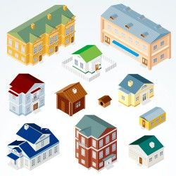 Vector cartoon house