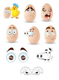 Vector Eye design vector eggs