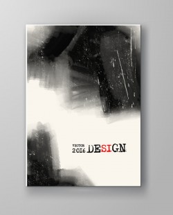 Watercolor ink flyer and brochure cover vector 15