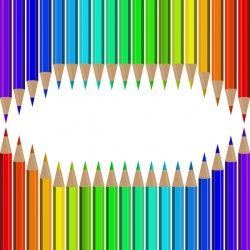 Welcome back to school backgrouns with colored pencils vector 03