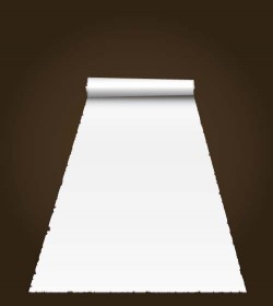 White paper and brown background vector