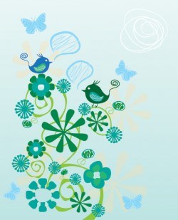 Birds Chatting Vector