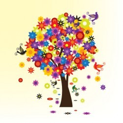 Blooming Tree Vector