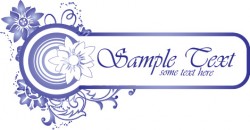 Blossom frame Vector