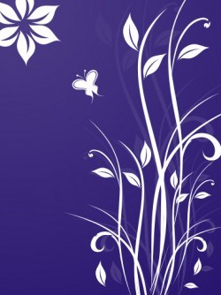 Blue landscape Vector