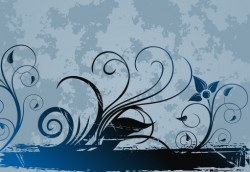 Blue swirls Vector