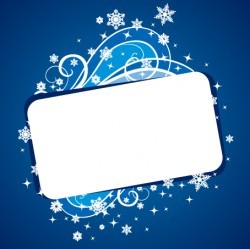 Christmas Banner Blue Vector