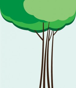 Cloud Tree Vector