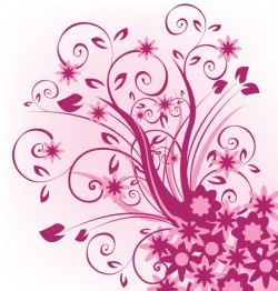 Floral Violet Vector