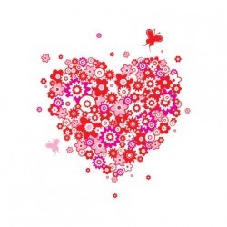 Flower Heart Vector