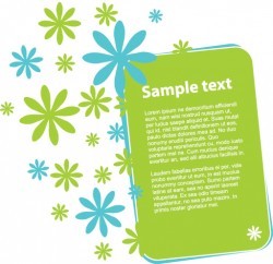 Flowery Banner Vector