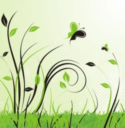 Green Landscape Vector