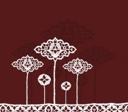 Lace flowers Vector