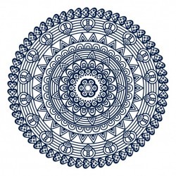 Mandala with abstract shapes