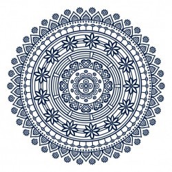 Mandala with floral shape