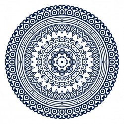 Mandala with geometric shapes