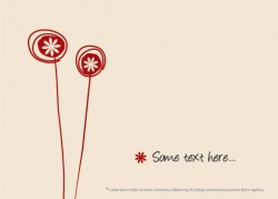 Minimal Flower Design Vector