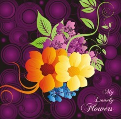 My lovely flowers Vector