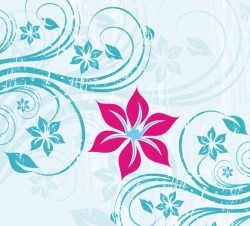 One flower Vector