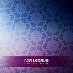 Purple blurred background with a floral pattern