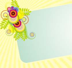 Sunny banner Vector